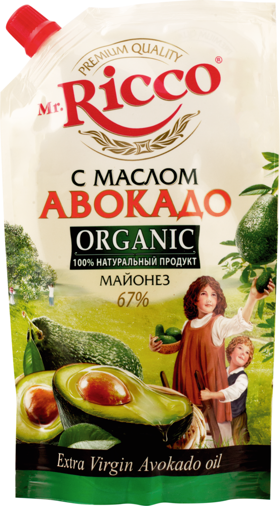 Майонез MR.RICCO Organic с маслом авокадо 67%